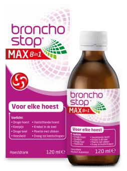 Bronchostop Max 8-in-1 Hoestdrank 120ml