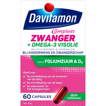 Davitamon Compleet Zwanger Omega 3 Visolie Capsules 60 stuks