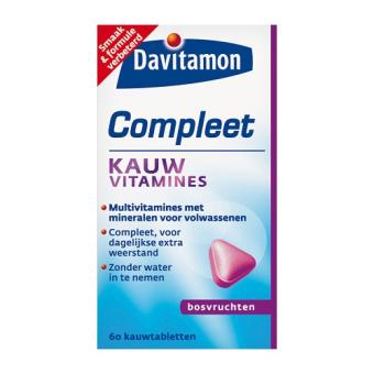 Davitamon Compleet Weerstand Bosvruchten Kauwvitamines 60 stuks