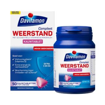 Davitamon Compleet Weerstand Forte Kauwtabletten 50 stuks