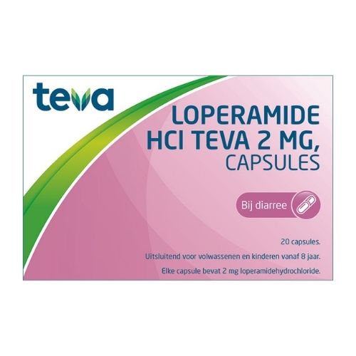 Teva Loperamide 2mg Capsules 20 stuks