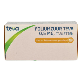Teva Foliumzuur tablet 0,5mg 90 stuks