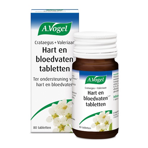 A. Vogel Crataegus + Valeriaan Tabletten 80 stuks