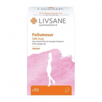 Livsane Foliumzuur Tabletten 0,5Mg 90 stuks