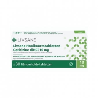 Livsane Cetirizine diHCl 10mg tabletten 30 stuks