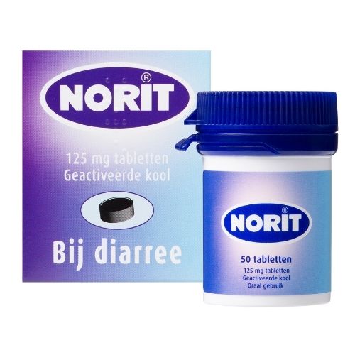 Norit 125mg Tabletten 50 stuks