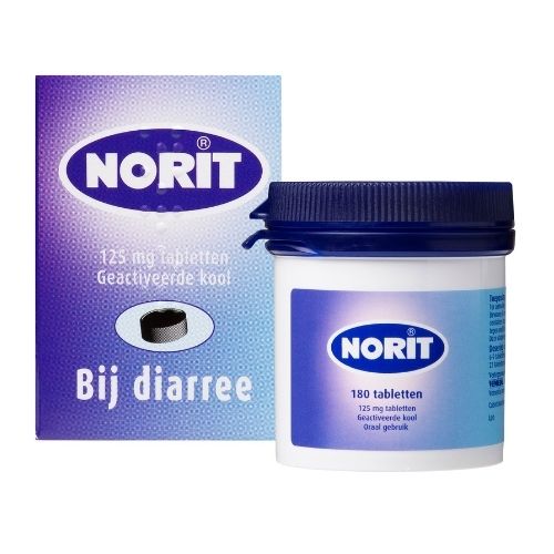 Norit Geactiveerde Kool 125mg Tabletten 180 stuks