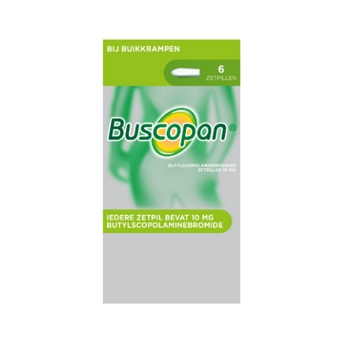 Buscopan Butyilscopolaminebromide 10mg Zetpillen 6 stuks