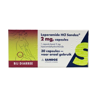 Sandoz Loperamide HCl 2 mg Capsules 30 stuks