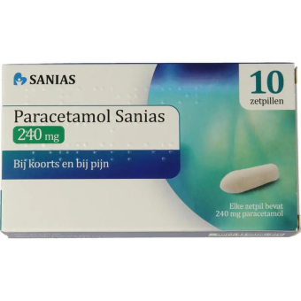 Paracetamol Zetpil  240mg 10st