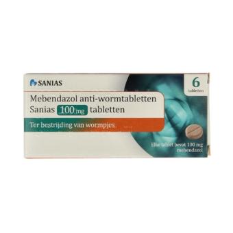 Apotex Mebendazol Anti-wormtabletten 100mg 6 stuks