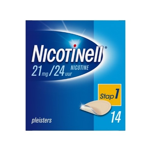 Nicotinell Stap 1 Nicotine 21mg/24uur Pleisters 14 stuks