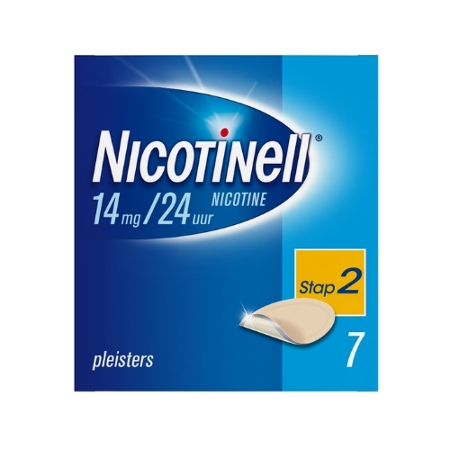 Nicotinell Stap 2 Nicotine 14mg/24uur Pleisters 7 stuks