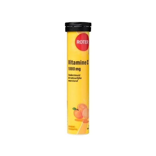 Roter Abrikoos-Sinaasappel Vitamine C 1000mg Bruistabletten 20 stuks