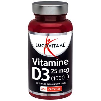 Lucovitaal Vitamine D3 25 mcg 365 stuks
