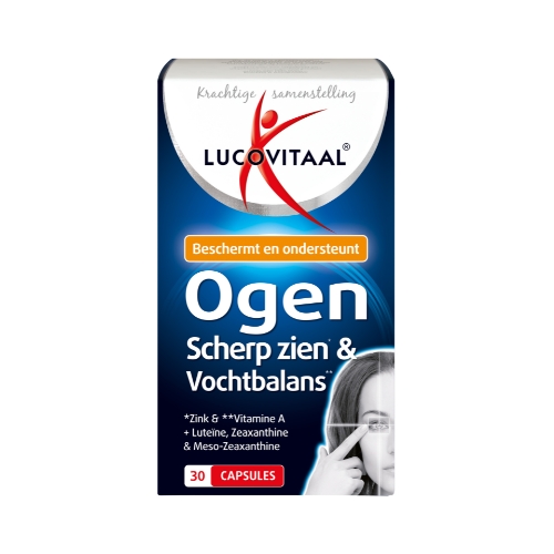 Lucovitaal Ogen, Scherp Zien & Vochtbalans Capsules 30 stuks