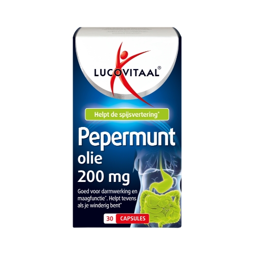 Lucovitaal Pepermuntolie 200mg Capsules 30 stuks