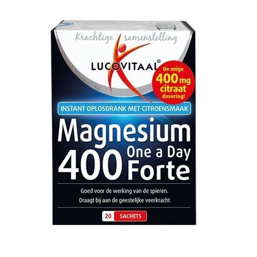 Lucovitaal Magnesium 400 Forte Sachets 20 stuks