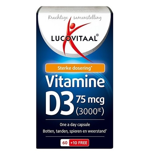 Lucovitaal Vitamine D3 75mcg Capsules 70 stuks 