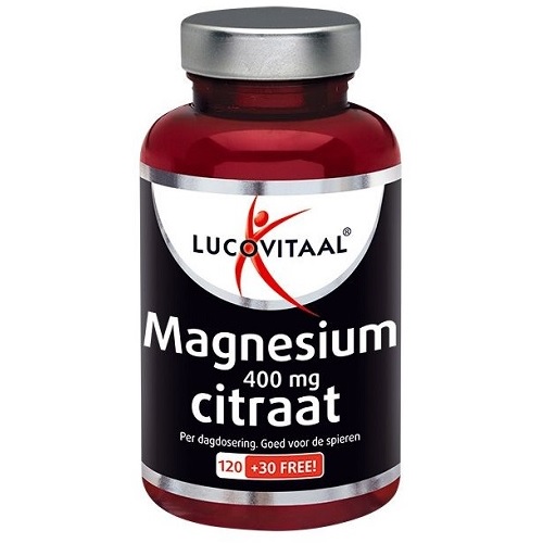 Lucovitaal Magnesium 400mg Citraat Tabletten 150 stuks