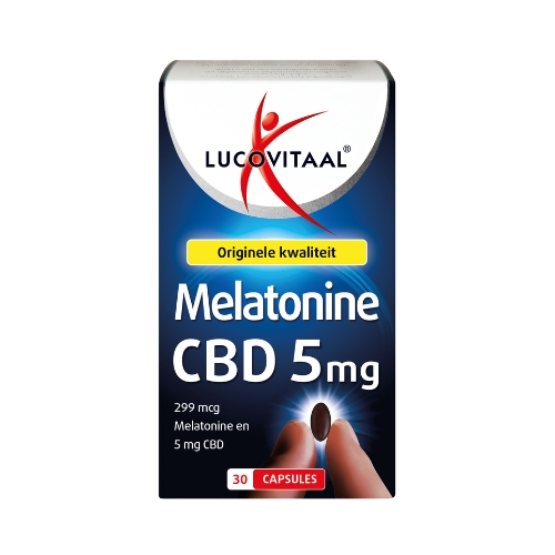 Lucovitaal Melatonine CBD 5mg Capsules 30 stuks