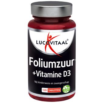 Lucovitaal Foliumzuur + Vitamine D3 120 stuks