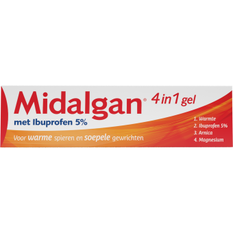 Midalgan 4in1 Gel met Ibuprofen 5% 100gr