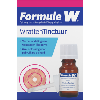 Formule W Salicylzuur 170 mg/g Wrattentinctuur 6ml