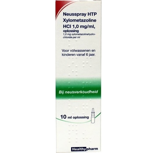 Healthypharm Xylometazoline HCI 1,0 mg/ml Neusspray 10ml