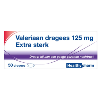 Healthypharm Valeriaan Dragees Extra Sterk 125mg 50 stuks