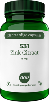 AOV  531 ZINK CITRAAT CAPSULE 15MG 60 ST