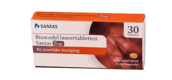 Bisacodyl Laxeertablet Sanias Tablet Msr 5mg 30st