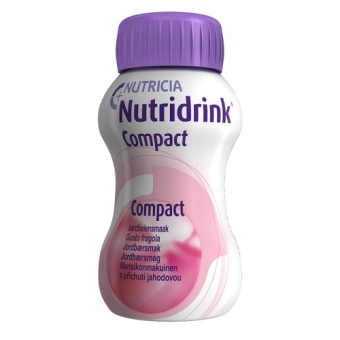 Nutridrink Compact Drinkvoeding Aardbei Flesje 4 x 125 ml