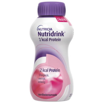 Nutridrink 2 Kcal Protein Aardbeiensmaak 4X200ml