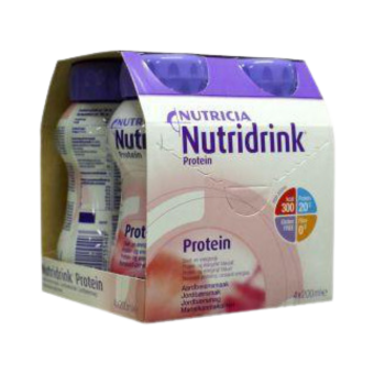 Nutridrink Protein Aardbeiensmaak 4X200ml