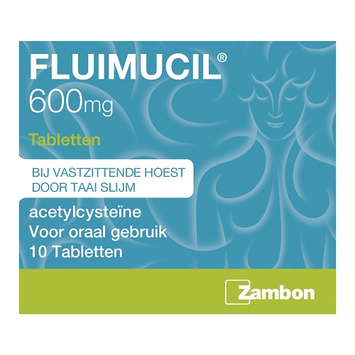 Fluimicil Acetylcysteïne 600mg Tabletten 10 stuks