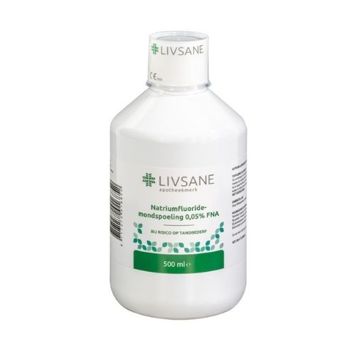 Livsane Natriumfluoride mondspoeling 0,05% FNA  500 ml