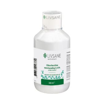 Livsane Alcoholvrij Chloorhexidine 0,12% Mondspoeling 300ml