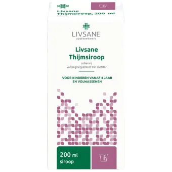 LIVSANE Suikervrij Thijmsiroop 200ml