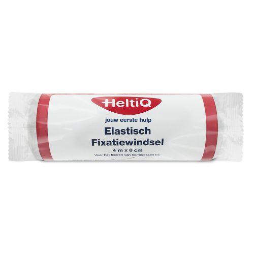 HeltiQ Elastisch Fixatiewindsel 4m x 8cm 1 stuk