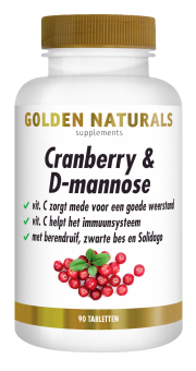 Golden Naturals Cranberry & D-mannose 90 stuks