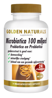 Golden Naturals Microbiotica 100 Miljard 14 vegan capsules