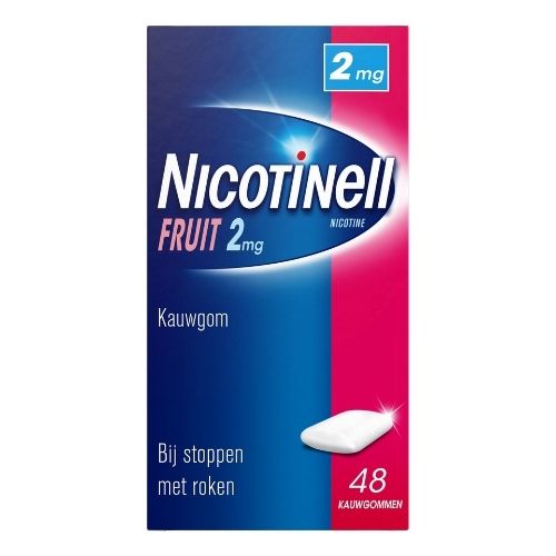 Nicotinell Kauwgom Fruit 2mg 48 stuks