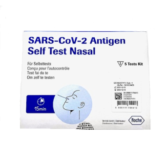 Roche SARS-CoV-2 Rapid Antigen Nasal Zelftest 5 stuks