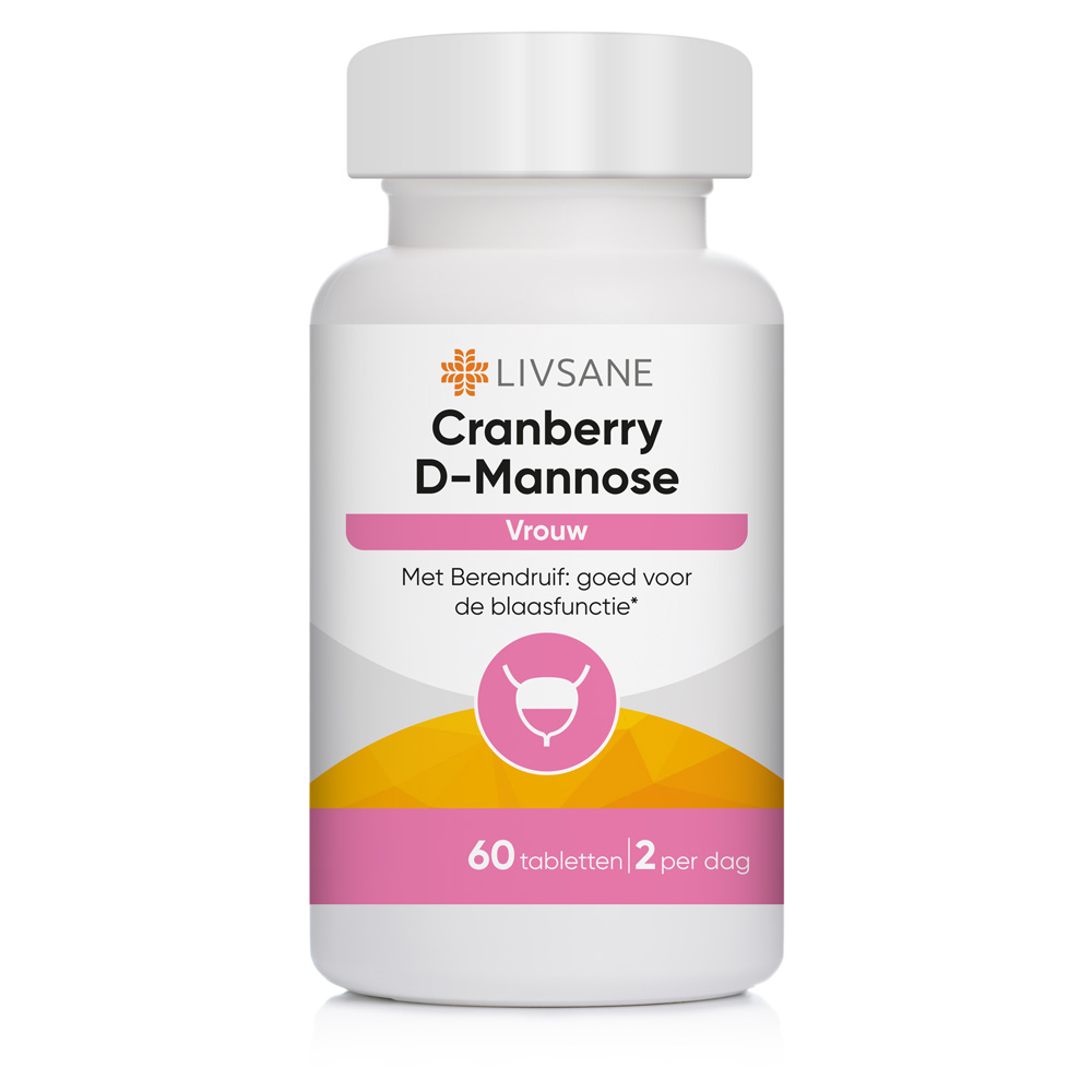 Livsane Cranberry + D-mannose 60 stuks