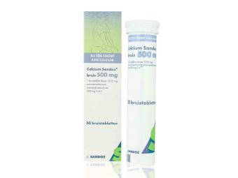 Calcium Bruis Sandoz Bruistablet 500mg 20 Stuks