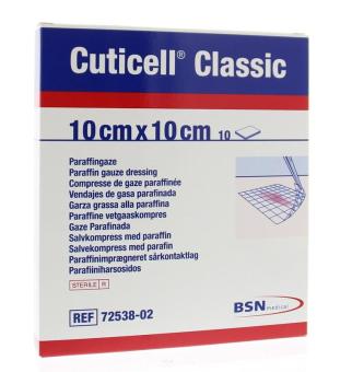Cuticell class zalfgaas 10x10cm 10 stuks