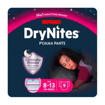 Huggies DryNites Meisjes 8-13 jaar Luierbroekjes 9 stuks