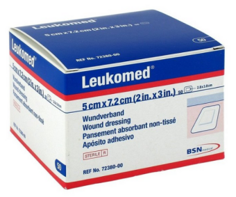 Leukomed Wondpleister 7,2x5cm 50 Stuks