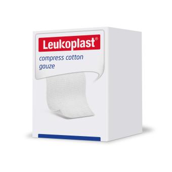 Leukoplast compress cotton gauze 10x10cm 12ply 25st
